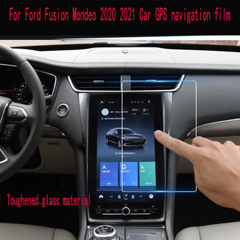 Tempered glass protective film Anti-scratch Film For Ford Fusion Mondeo 2013-2019 Car GPS navigation film LCD screen Accessories