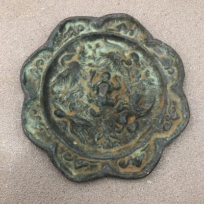 

Antique Dragon Turtle Bronze Mirror Decoration