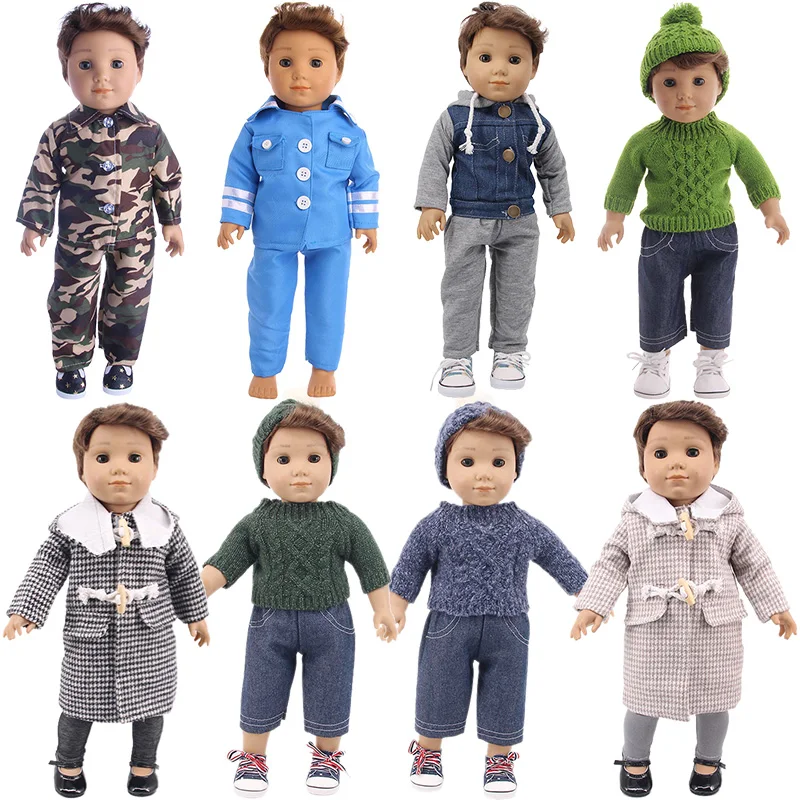 High Quality Uniform Sweater Doll Clothes Accessories for 18 Inch Girl Boy Doll & 43 cm New Born Baby Doll & Our Generation