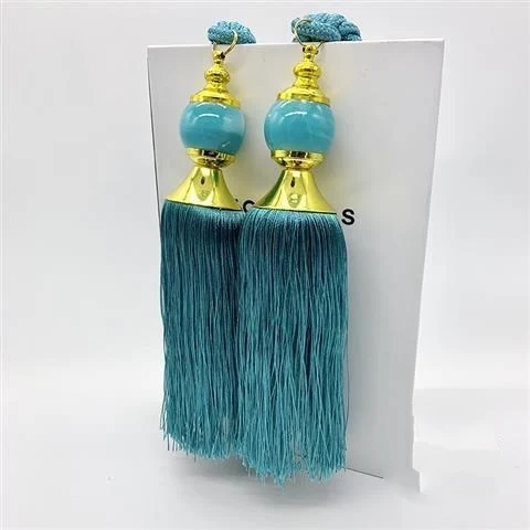 2PCS Curtain Tiebacks Tassel Curtain Clips Rope Curtain Tie Backs Holdbacks Decorative Curtain Holder Accessories For Drape