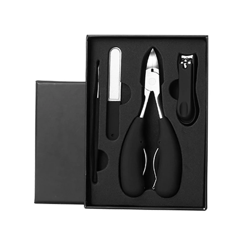 4 pçs correção de unhas cortador cortador pedicure ferramenta cuidados dedo do pé cortador de unhas conjuntos para grosso encravado paroníquia fungo irregular prego