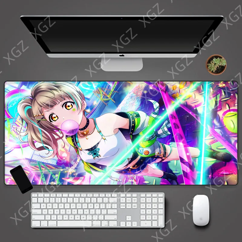 

YuzuoanXL Anime Boy Gift Mouse Pad Gaming Desk Pad Keyboard Pad Natural Rubber Laptop HD Custom Pad Cool Soft Cushion