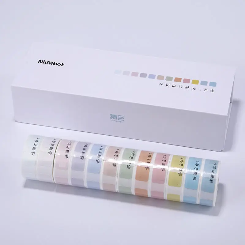 Niimbot Thermal Paper Direct Sticker Labels Roll Strong Adhesive Sticker Clear Printing for Pocket Thermal Printer