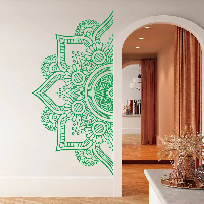 ماندالا الجدار ملصق الدينية البوهيمي نمط الهندي البوذية ماندالا زهرة العرقية الفنان غرفة المعيشة باب الديكور ملصق مائي M1