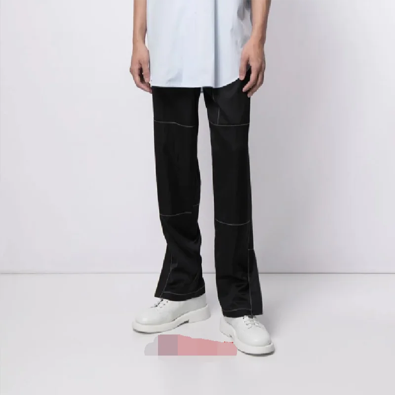 

Men's Casual Pants Straight Pants Spring And Autumn New Black Car Sewing Design Youth Trend Handsome Loose Versatile Overalls