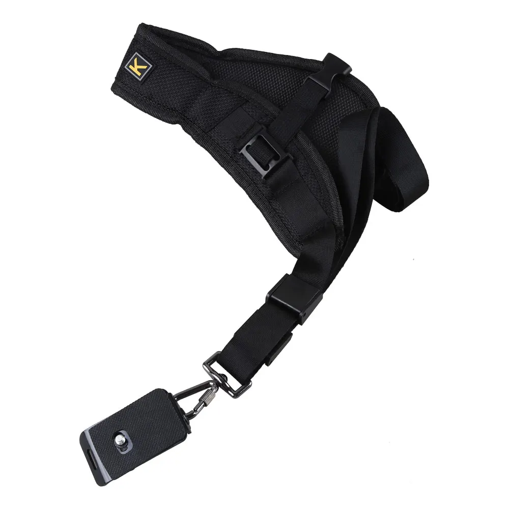 Black Double Dual Camera Shoulder Strap Quick Rapid Sling Camera Belt Adjustment for Canon for 2 Cameras Digital DSLR Strap