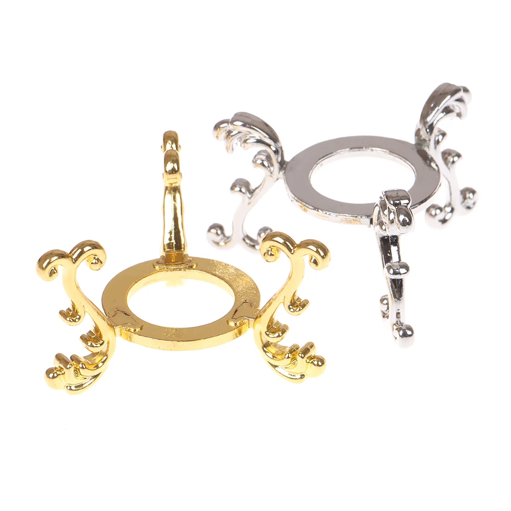 1PC Display placcato in oro pietra preziosa supporto per uova Base supporto per sfera di cristallo supporto per ornamento sfera di cristallo espositore decorativo per palline