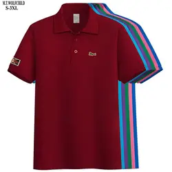 Polos de manga corta para hombre, camisetas de algodón de marca de diseño informal, ropa deportiva de moda para verano, 2020