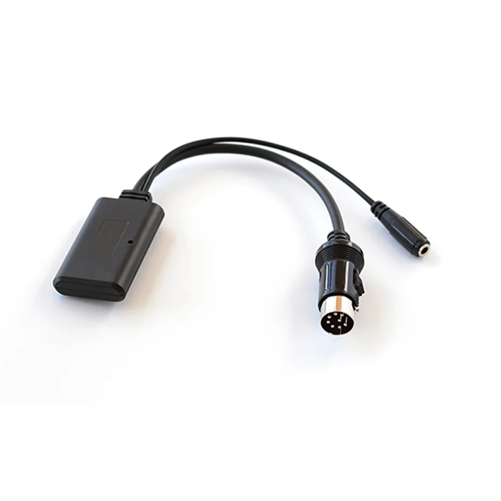 Car AUX Bluetooth Adapter Wireless Audio 8 Pin Cable Handsfree Microphone Adapter For  Alpine KCM-123B M-BUS 9501 9503 9823 9825