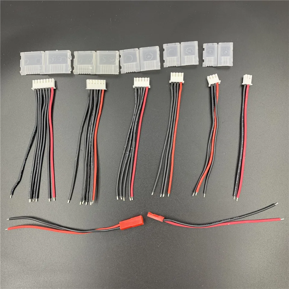 1S/2S/3S/4S/5S/6S Balance Cable Cover The Lock Jst Male Female Accessories I Max Imax B6 Wire Lipo Battery Balancing Connectors