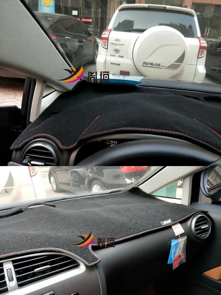 For Seat Leon Cupra R 1P1 2005-2012 Dashmat Dashboard Cover Instrument Panel Sunscreen Pad Dash Mat Anti-Dirt Proof Ornaments