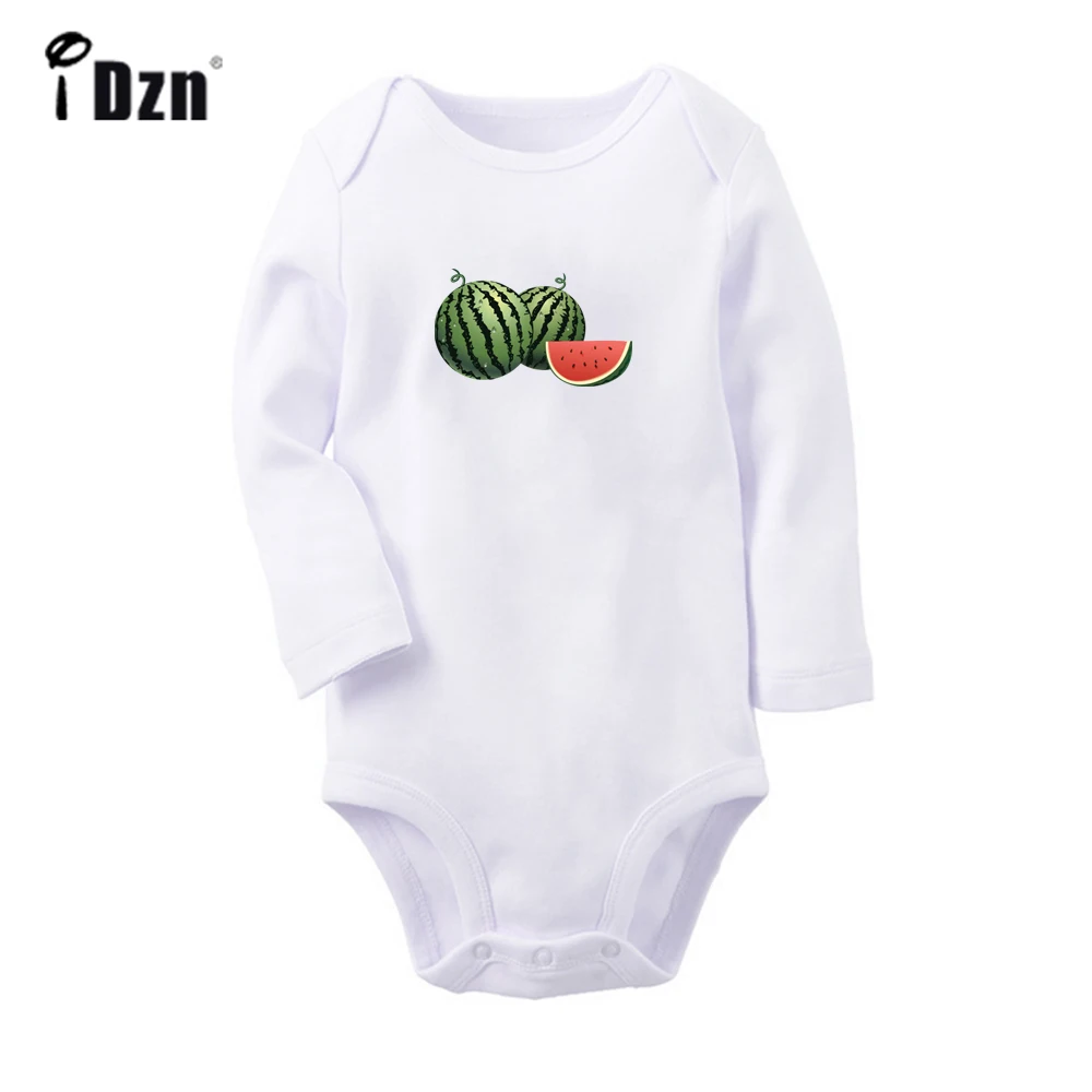 

Spring Autumn Baby Boys Rompers Baby Girl Cute Bodysuit Fruit Watermelon Melon Mango Banana Long Sleeves Jumpsuit Cotton Clothes