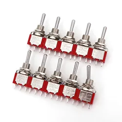 10Pcs SH T8014B leva Standard 3pin un lato momentaneo ON-OFF-MOM SPDT Mini interruttore a levetta