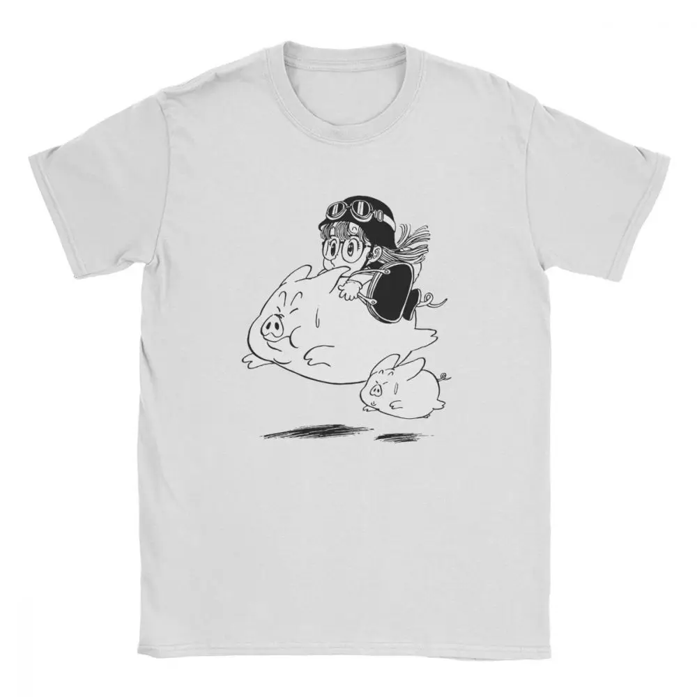 Arale Pigs Men T Shirts Dr Slump Toriyama Anime Manga Robot 80s Novelty Tee Shirt Short Sleeve T-Shirts 100 Premium Cotton