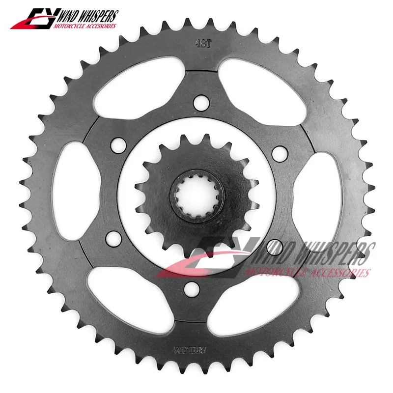 Motorcycle Front Rear Sprockets For Yamaha YZF-R6 YZF R6 2003-2005 YZF-R6S R6S 2006-2010 48T/16T 525