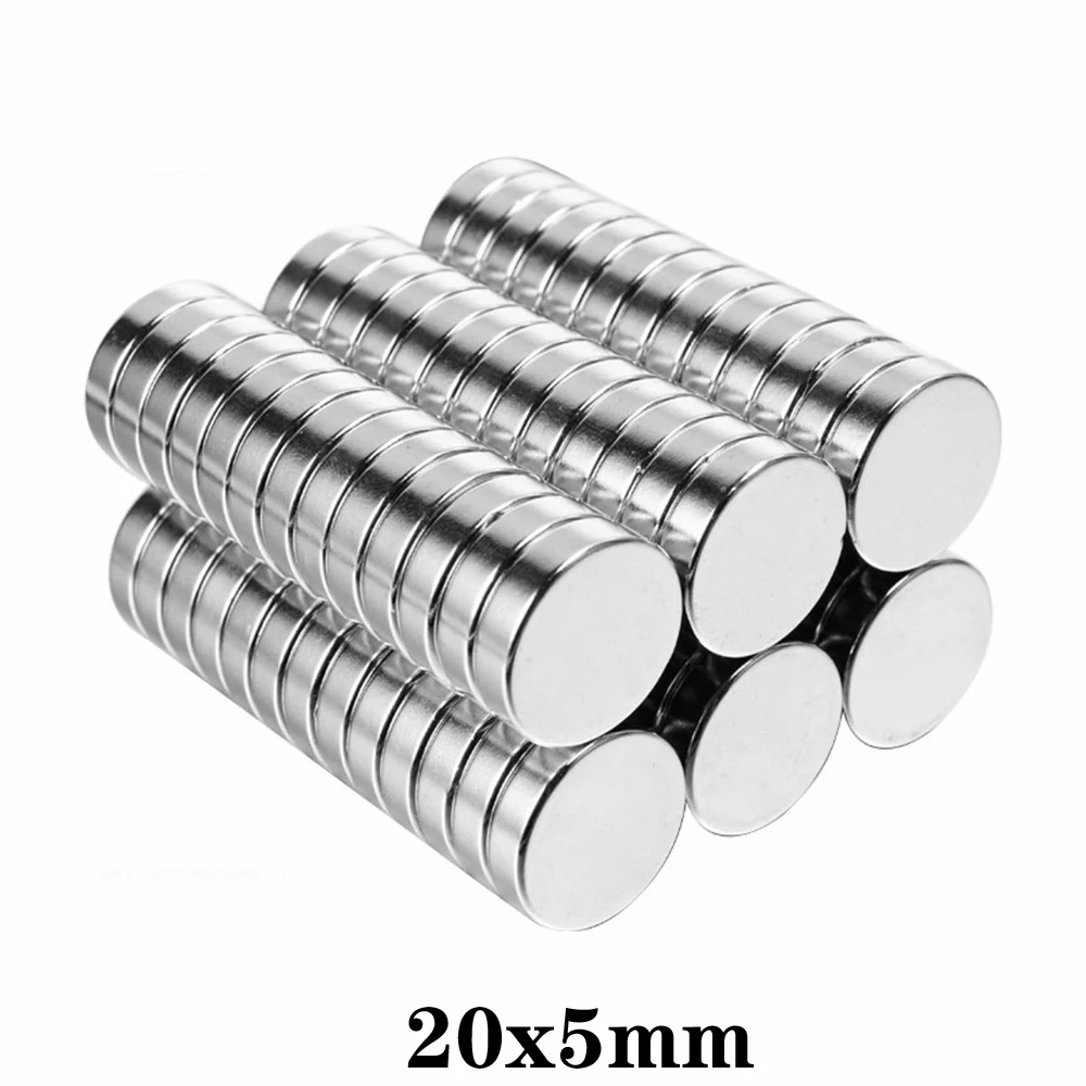 20x5 mm Powerful Magnetic Magnets 20x2mm Super Strong Disc Magnet  20x6 Strong Rare Earth Neodymium Magnet 20*8 20*3 20*4 20*10