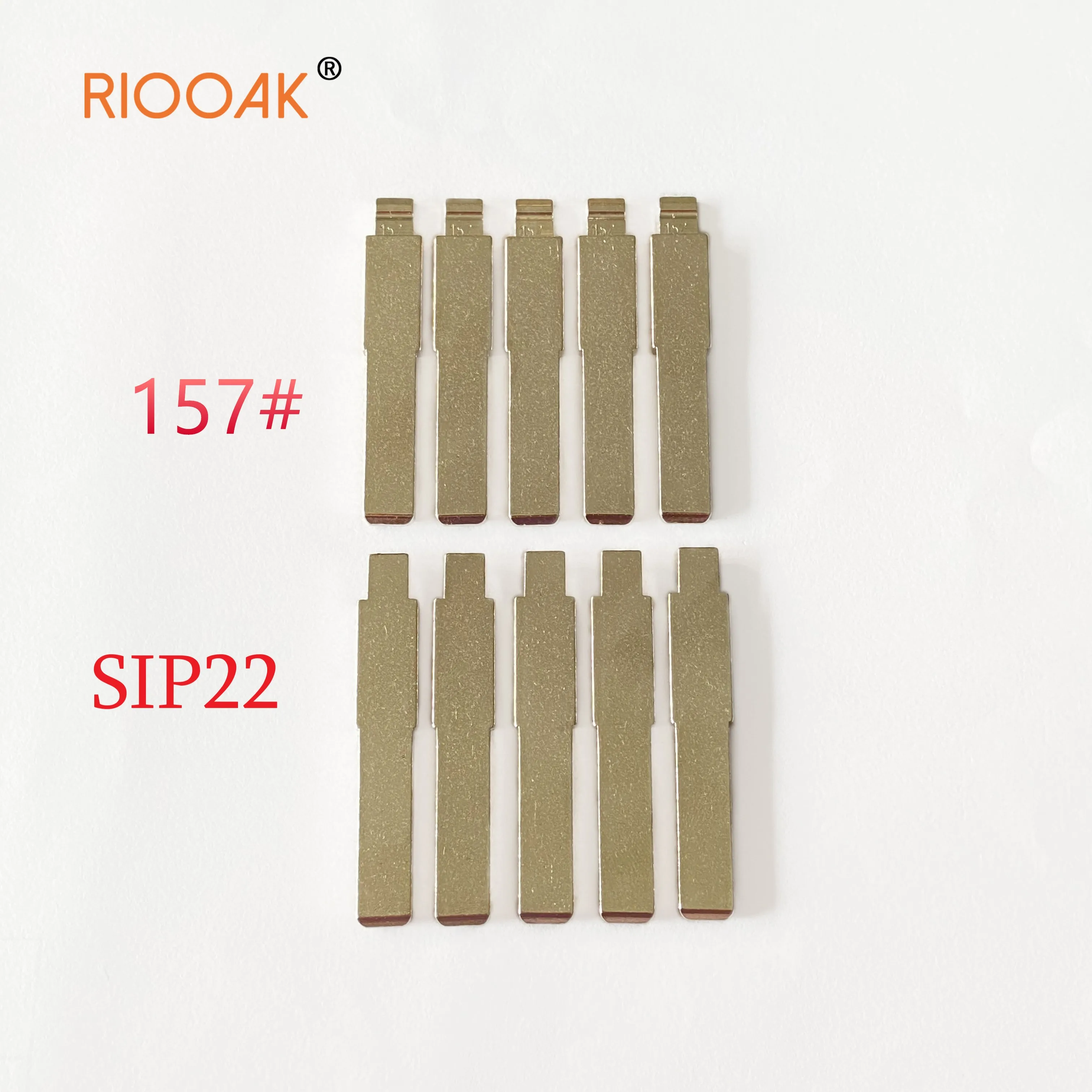 

RIOOAK 5pcs Remote Key Blade KD VVDI Uncut Flip Blank LISHI SIP22 #157 ForFor Fiat Punto Ducato Stilo Panda Replacement part