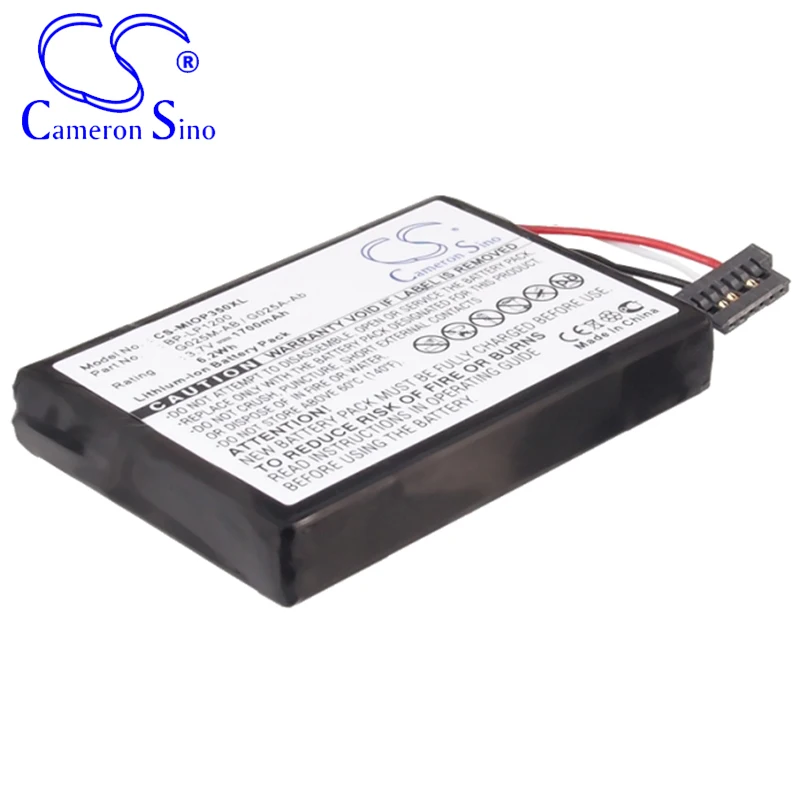 CameronSino Battery for Mitac Mio P710 Mio Spirit 480 Mio Spirit 485 Mio P350 fits Mitac 541380530005 GPS,Navigator battery