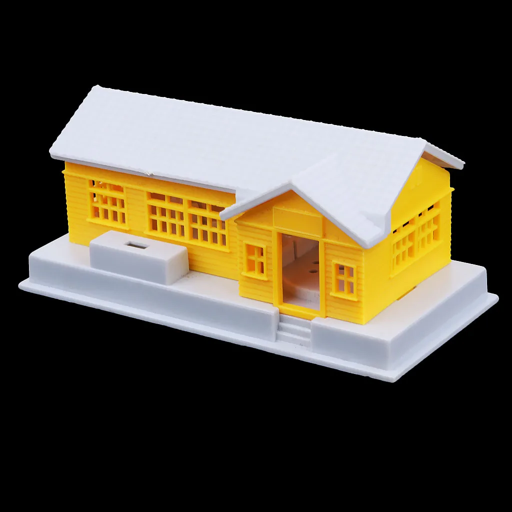 MagiDeal HO Scale Building House Model for 1:87 HO Gauge Model Train Layout