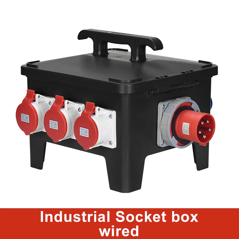 Imagem -04 - Portátil Indústria Socket Box ao ar Livre Impermeável Caixa de Distribuição Mais Função Grupo Combine Socket 220v 380v Power Supply Box