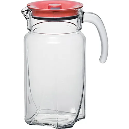 Pink Pitcher With Lid Water Jug Water Bottle, Musluklu Lemonade, Glass Teapot, Beverage Dispenser Musluklu Lemonade 2l