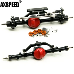 AXSPEED Metal Front & Rear Axle Complete Straight Axle for 1/10 D90 RC Crawler Car Upgrade Parts