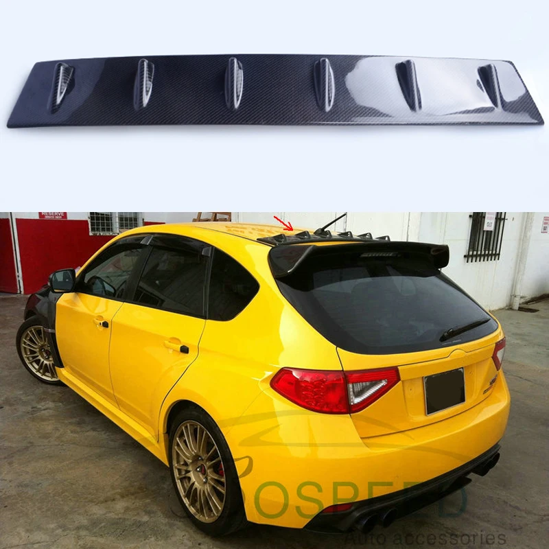 

Modified Shark Fin Style Car Carbon Fiber Roof Spoiler Wing For Subaru Impreza 10 Generation hatchback 2007-2014