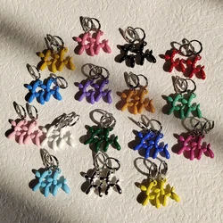 ZX-pendientes de aro con forma de perro y cachorro para mujer, aretes de animales, joyería para niñas, regalo de fiesta, venta al por mayor