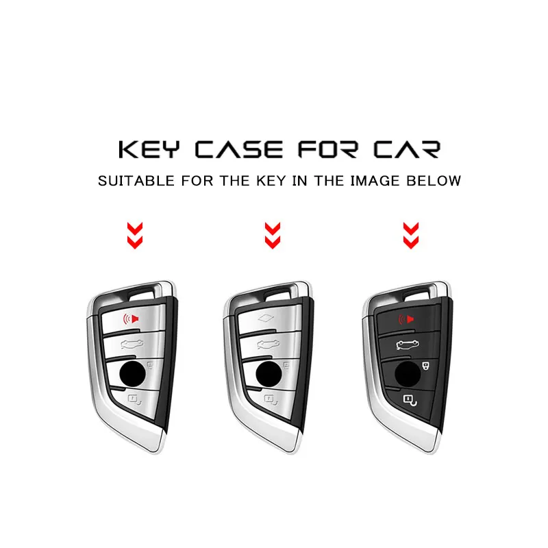 For BMW Car Key Cover X3 X1 X5 X6 Auto Key Case Shell 7 5 Series F15 F16 E53 E70 E39 F10 F30 G30 320Li 523Li Carbon Fiber Bag