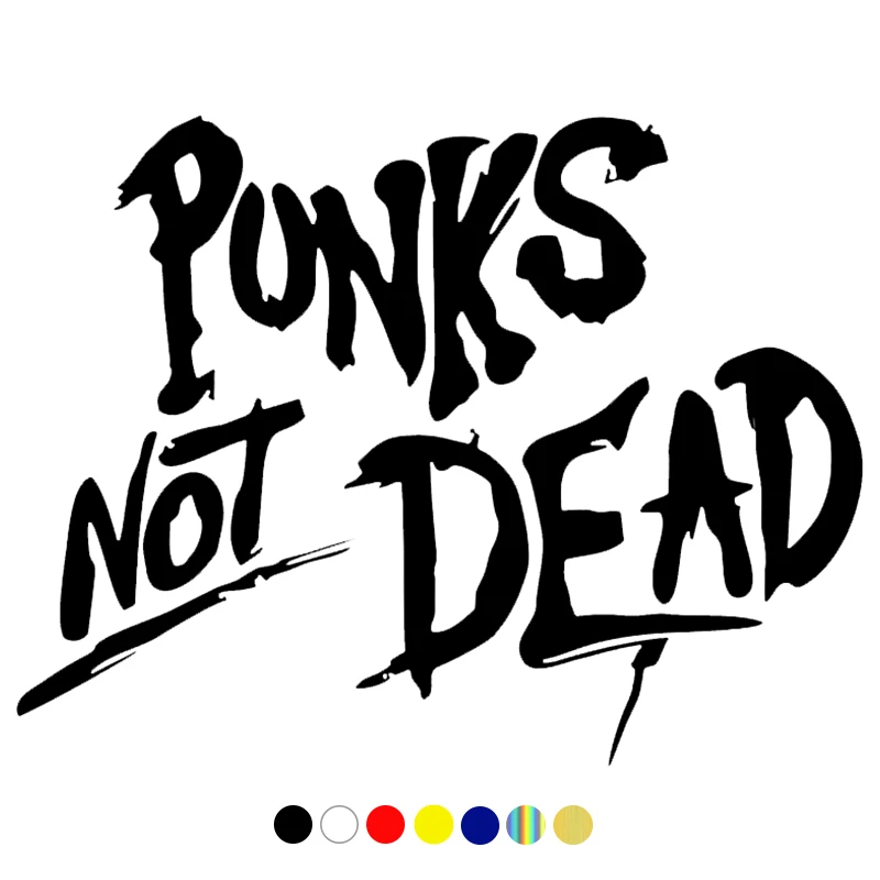 

CS-1143#19*14cm Punks Not Dead funny car sticker vinyl decal for auto car stickers styling on bumper rear window
