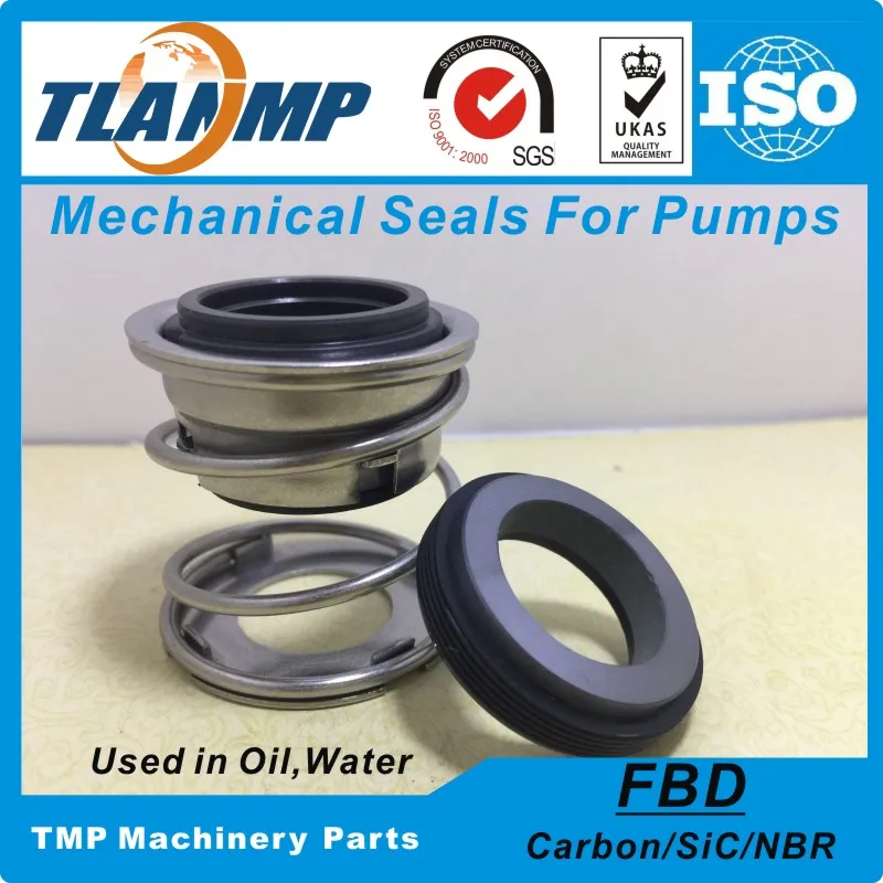 

FBD-35 (Shaft Size=35mm) Rubber Bellow TLANMP Mechanical Seals Used in Oil,Water,Corrosive Medium (Material:Carbon/SiC/NBR)