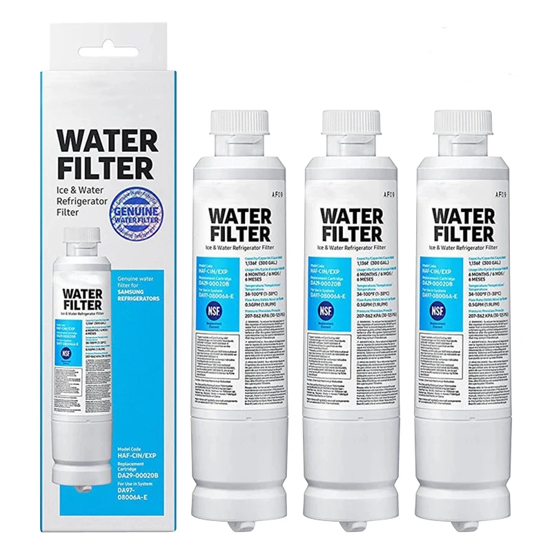 DA29-00020B Samsung Refrigerator Water Filter Replacement for Samsung DA29-00020A/B, HAF-CIN/EXP, RF28HFEDBSR, DA97-08006A