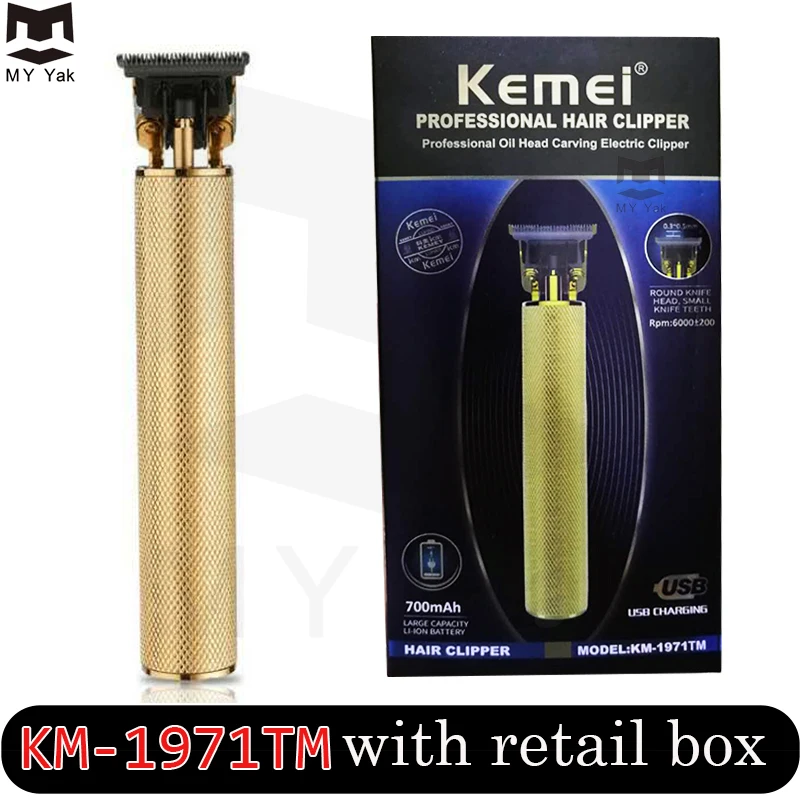 Cordless Hair Clipper Keimei Trimmer Kamei Cuter Kimei Mini Shaver Kmei 0 mm Mechine Kemel 0mm Bald Headed Kemey Short Hairs Man images - 6