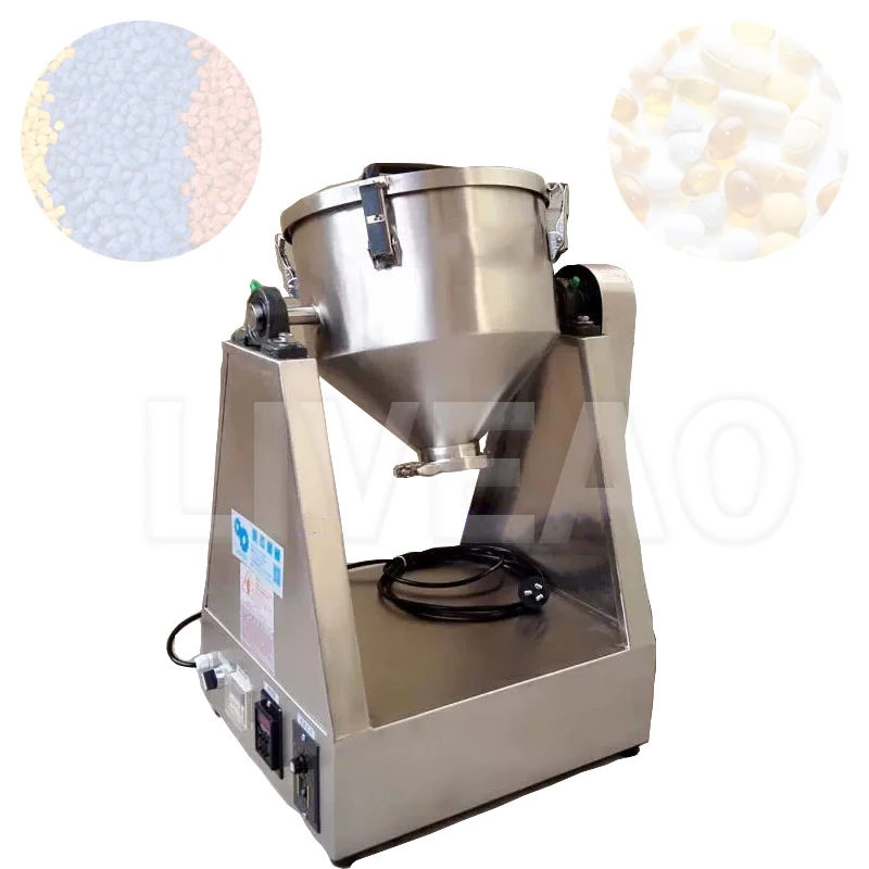 

220v Capsules Granule Seasoning Mix Machine Stainless Steel Drum Mixer