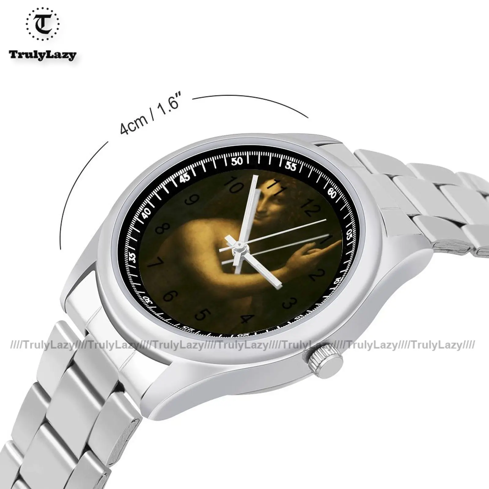 Leonardo Da Vinci Quartz Watch Stylish Couple Wrist Watch Photo Steel Business Good Quality Wristwatch