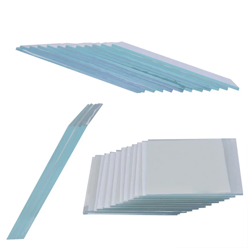 100 pcs laboratory transparent conductive   ITO glass10x10x1.1mm less than 10ohm,  X