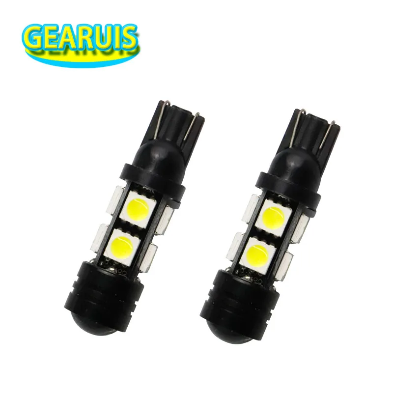 

100 шт. T10 8 SMD 5050 + 1,5 Вт Eagle Eye Led 90MA Lens W5W 555 194 Светодиодный автомобильный поворотный боковой фонарь Габаритная лампа Парковочная лампа Стайлинг автомобиля