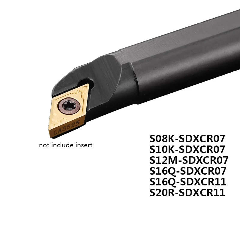 

1 шт. S08K S10K S12M S16Q S20R SDXCR07 SDXCR11 инструмент для токарного станка с ЧПУ SDXCR держатель для внутреннего токарного инструмента DCMT карбидная вставка