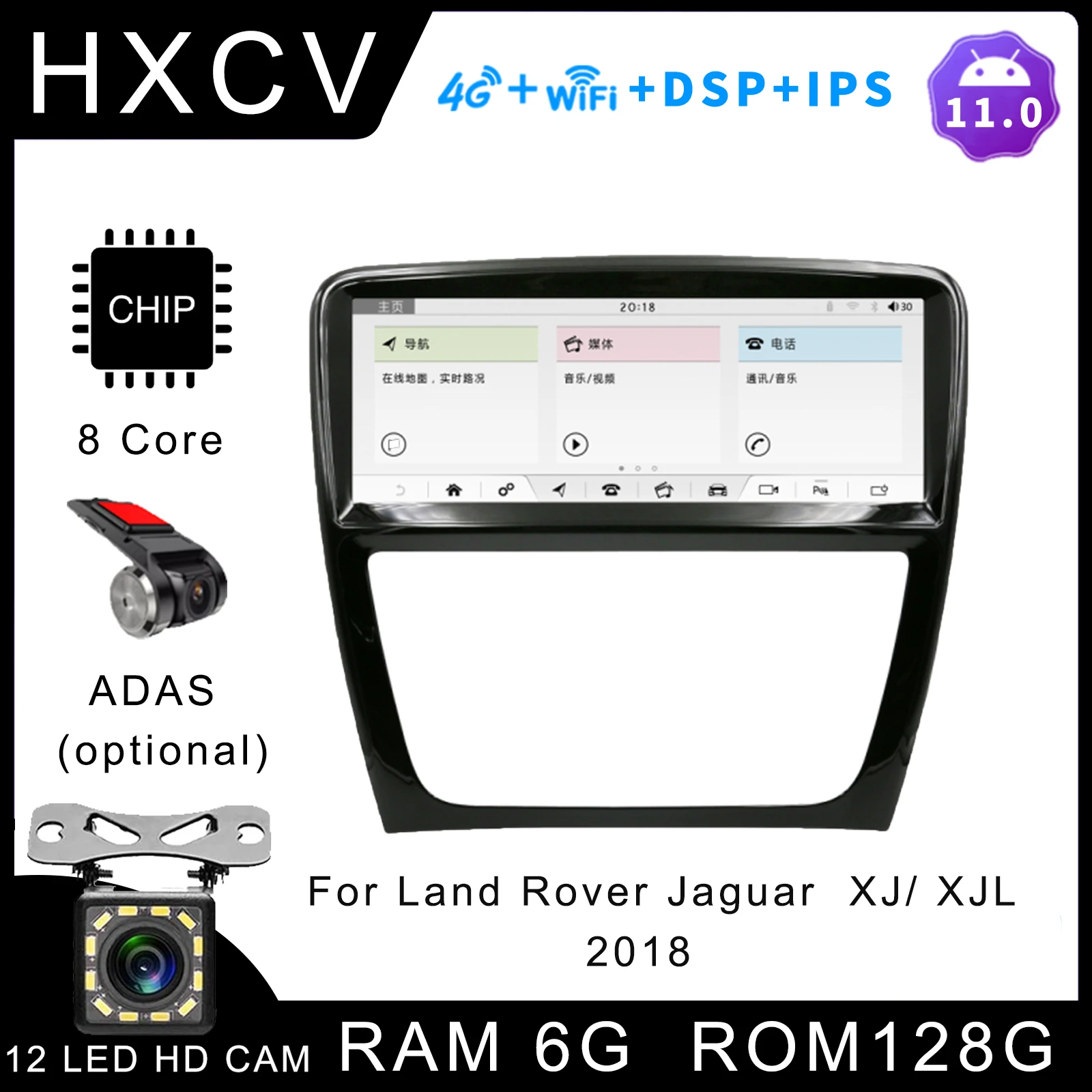 

Smart Android Car radio For Land Rover Jaguar XJ/ XJL gps navigator for car 4G car radio with bluetooth DAB+ Carplay 2018