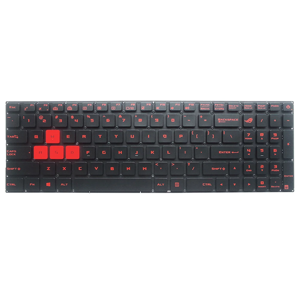 Imagem -04 - Substituição us Portátil Teclado Retroiluminado para Asus Gl702v Gl702vs Gl702vm Gl702vt Gl702zc G702vs us Backlit Layout Inglês Padrão