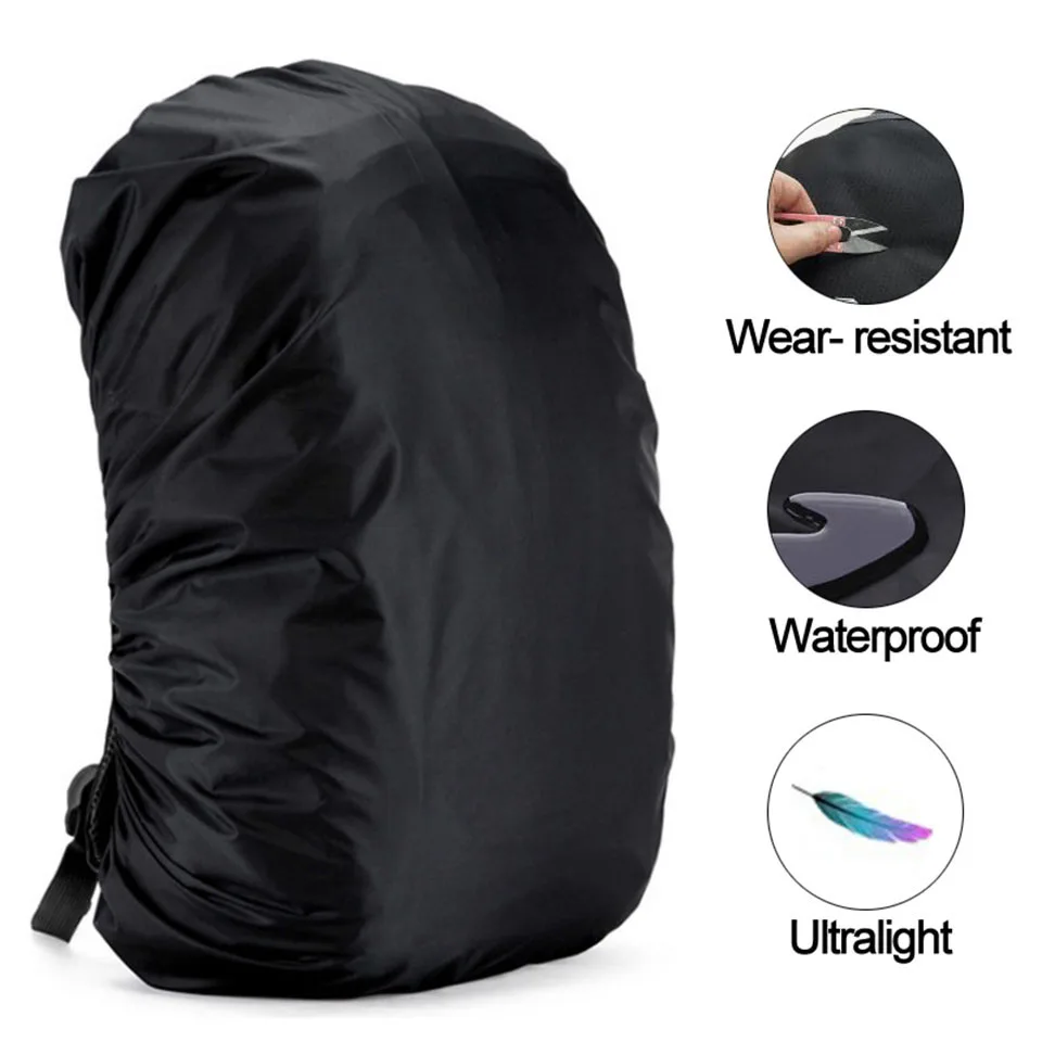 Practical Backpack Rain Shield Waterproof Dustproof Sun-protected Bag Shield Outdoor Camping Hiking Backpack Protective Cover