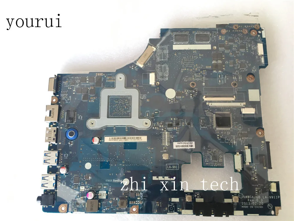 

yourui VAWGA/GB LA-9911P для Lenovo G405, материнская плата для ноутбука A4-5000, процессор HD8570