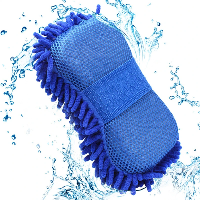 

Hot Car wash gloves car cleaning sponge Car Window Cleaning Ultrafine Fiber Chenille Anthozoan Washer Sponge Brush Supplies