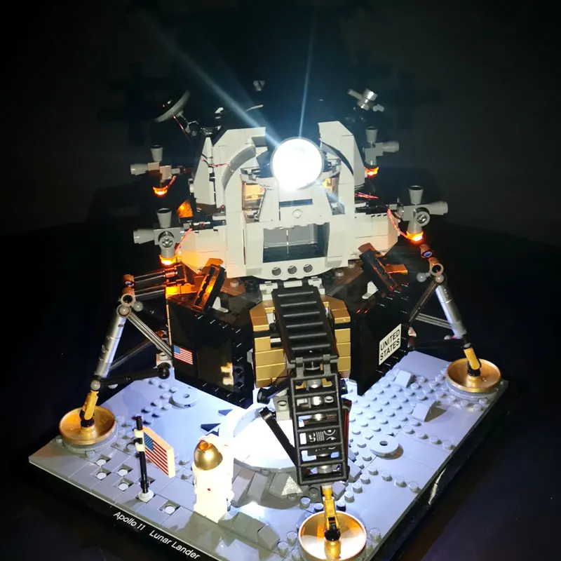 Led Light Kit Set For 10266 Apollo 11 Lunar Lander Building Blocks Bricks(Only Lights)Not Including Models DIY Toys Accessories