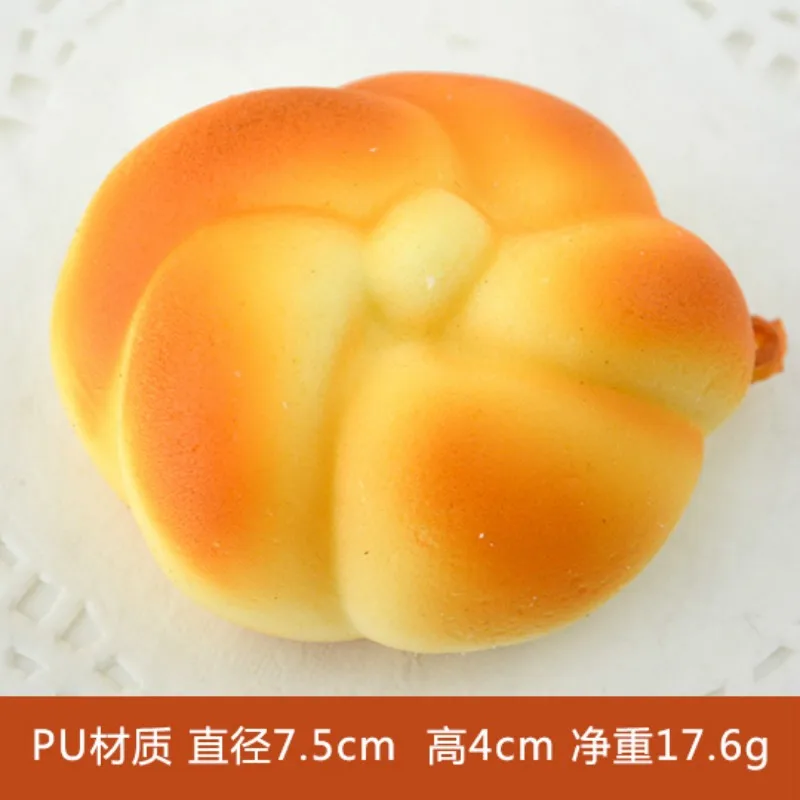 Simulation Soft Cake Bread Model, Photography Decoration Supplies, Kitchen Furnishing Articles, Plastic Crafts, Food Toys, 14 PC