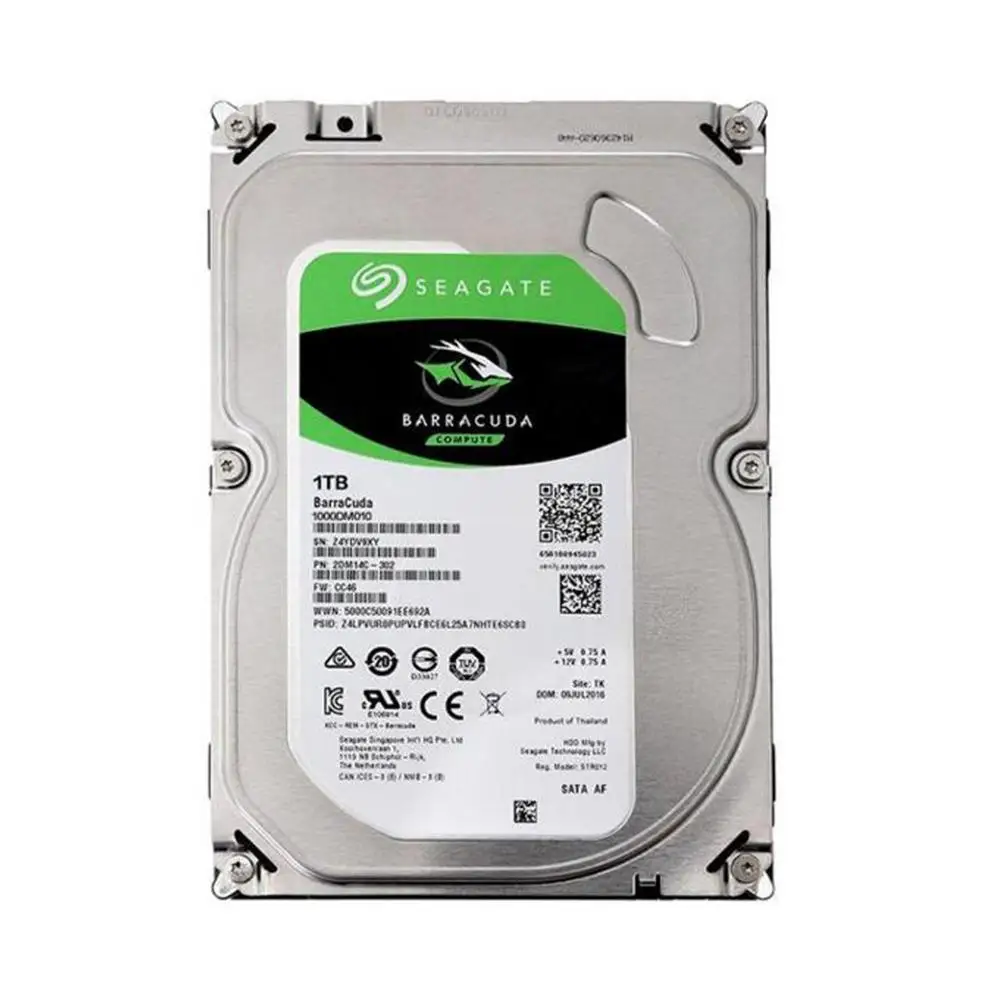 Seagate 1TB Desktop PC 3.5" Internal Mechanical Hard disk SATA 3Gb/s-6Gb/s HDD 5900-7200RPM 64MB/128MB Buffer(Used)