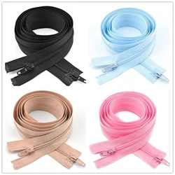 100cm/120cm 3# Open-end Automatic Ecological Lock Nylon Coil Zipper Slider For DIY Tailor Sewing Bag Quilt Garment Accessories