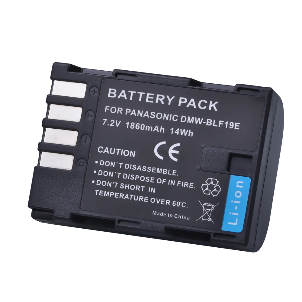 Batmax 1860mAh DMW-BLF19 BLF19E DMW-BLF19PP bateria + podwójna ładowarka LED USB z portem typu C do Panasonic Lumix GH3 GH4 GH5 G9