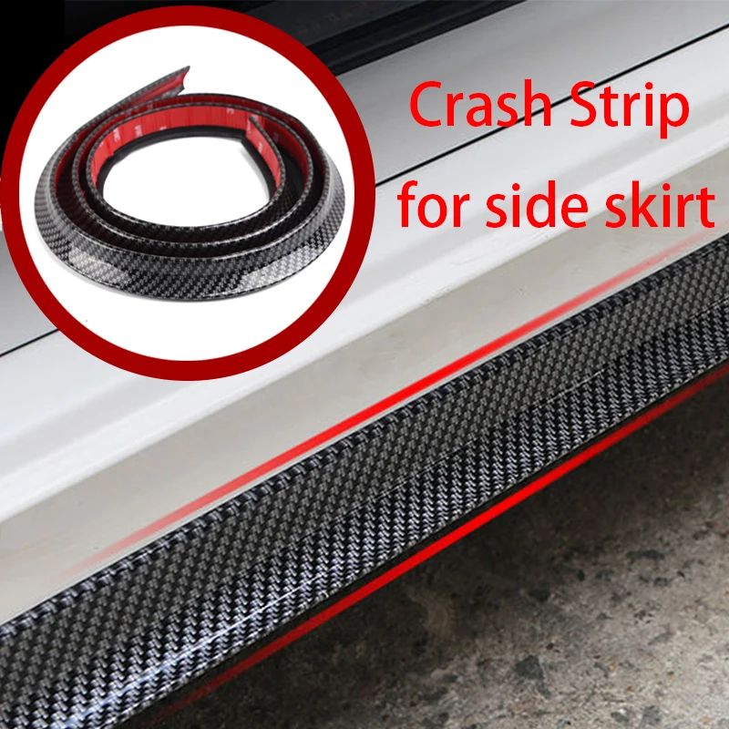 

7D Carbon 2.2m Car Side Skirts Fender Sticker For Volkswagen Polo VW Golf 7 6 5 Passat B5 B6 CC Touareg Scirocco Tiguan 2016 201