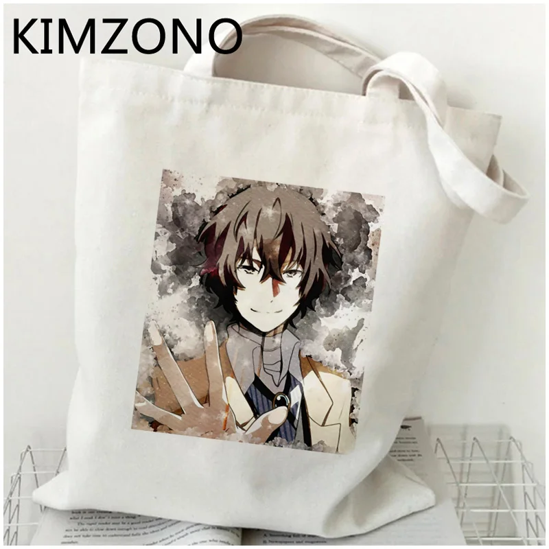 Osamu Dazai shopping bag eco jute bag grocery shopper reusable recycle bag bag cloth reusable grab